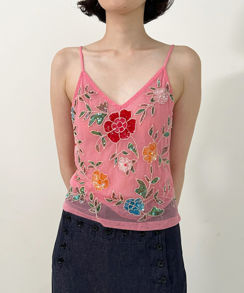 Tach clothing／タッチ クロージング】 Ezra Floral Embroidery Top 