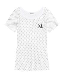 ポイトドットミディスリムフィット半袖Tシャツ(2カラー)