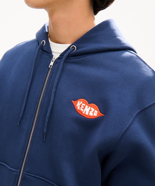 KENZO(ケンゾー)の「KENZO LOVES CLASSIC ZIP UP HOODIE(パーカー・メンズ・ブルー系その他・X-SMALL/LARGE/XX-LARGE/X-LARGE/SMALL/M)」の5枚目の写真