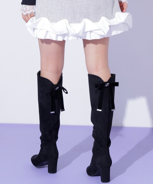JILL by JILL STUART(ジルバイジルスチュアート)の「バックリボンロングブーツ(ブーツ・レディース・ブラウン/ブラック・SMALL/MEDIUM/LARGE)」の21枚目の写真