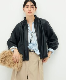 NOLLEY’S | 【MARILYN MOON/マリリーンムーン】soft eco-leather blouson別注(ブルゾン)