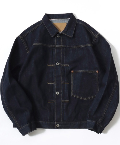 HOUSTON(ヒューストン)の「HOUSTON/ヒューストン WW2 Denim Jacket T-Back/オーバーサイズ デニムジャケット/大戦モデル/Gジャン/レディース メンズ(デニムジャケット・メンズ・ワンウォッシュ・M/XL/L)」の1枚目の写真