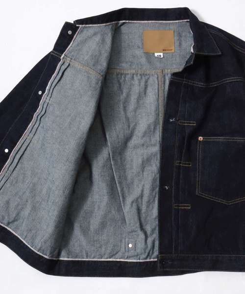 HOUSTON(ヒューストン)の「HOUSTON/ヒューストン WW2 Denim Jacket T-Back/オーバーサイズ デニムジャケット/大戦モデル/Gジャン/レディース メンズ(デニムジャケット・メンズ・ワンウォッシュ・M/XL/L)」の13枚目の写真