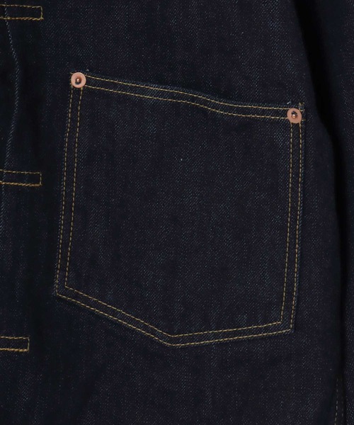 HOUSTON(ヒューストン)の「HOUSTON/ヒューストン WW2 Denim Jacket T-Back/オーバーサイズ デニムジャケット/大戦モデル/Gジャン/レディース メンズ(デニムジャケット・メンズ・ワンウォッシュ・M/XL/L)」の7枚目の写真