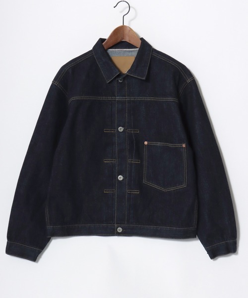 HOUSTON(ヒューストン)の「HOUSTON/ヒューストン WW2 Denim Jacket T-Back/オーバーサイズ デニムジャケット/大戦モデル/Gジャン/レディース メンズ(デニムジャケット・メンズ・ワンウォッシュ・M/XL/L)」の3枚目の写真