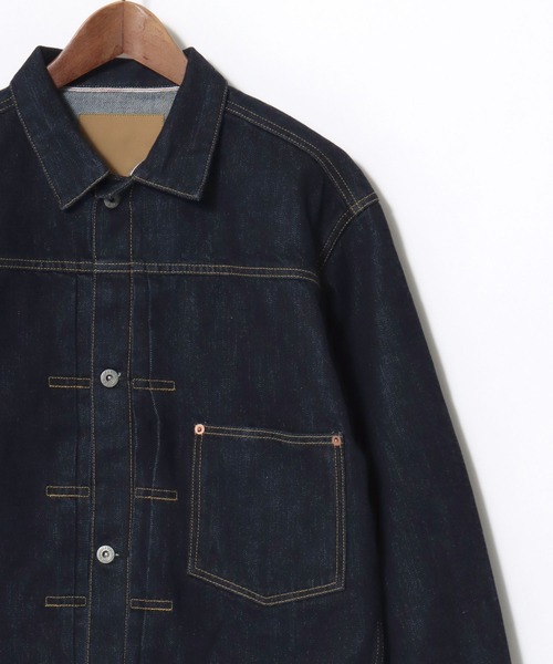 HOUSTON(ヒューストン)の「HOUSTON/ヒューストン WW2 Denim Jacket T-Back/オーバーサイズ デニムジャケット/大戦モデル/Gジャン/レディース メンズ(デニムジャケット・メンズ・ワンウォッシュ・M/XL/L)」の2枚目の写真