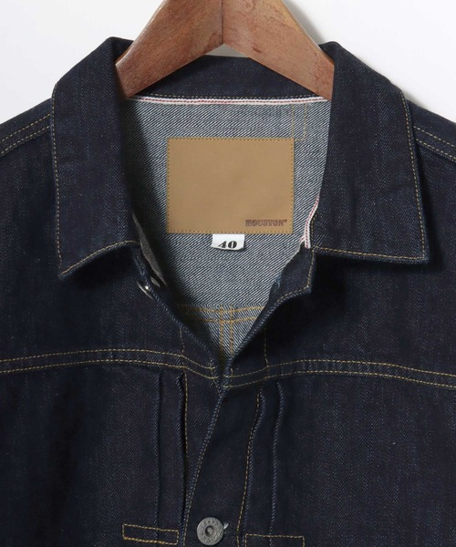 HOUSTON(ヒューストン)の「HOUSTON/ヒューストン WW2 Denim Jacket T-Back/オーバーサイズ デニムジャケット/大戦モデル/Gジャン/レディース メンズ(デニムジャケット・メンズ・ワンウォッシュ・M/XL/L)」の6枚目の写真