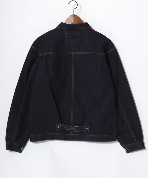 HOUSTON(ヒューストン)の「HOUSTON/ヒューストン WW2 Denim Jacket T-Back/オーバーサイズ デニムジャケット/大戦モデル/Gジャン/レディース メンズ(デニムジャケット・メンズ・ワンウォッシュ・M/XL/L)」の4枚目の写真