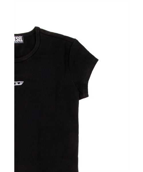 DIESEL（ディーゼル）の「ウィメンズ Tシャツ T-ANGIE-OUT（Tシャツ/カットソー・レディース・ブラック/ホワイト・SMALL/MEDIUM/LARGE）」の9枚目の写真