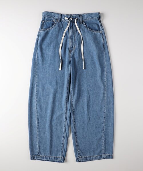 EDWIN(エドウィン)の「EDWIN 「SUNDAY JEANS」 バレルワイドデニムパンツ(吸湿/速乾)(デニムパンツ・メンズ・ライトブルー・02/03/04/05)」の2枚目の写真
