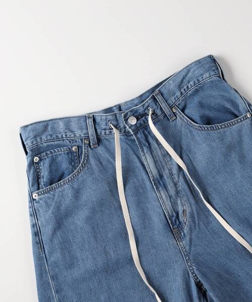 EDWIN(エドウィン)の「EDWIN 「SUNDAY JEANS」 バレルワイドデニムパンツ(吸湿/速乾)(デニムパンツ・メンズ・ライトブルー・02/03/04/05)」の5枚目の写真