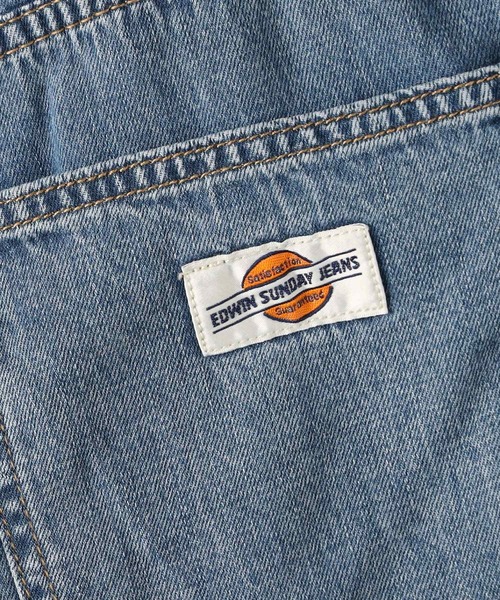 EDWIN(エドウィン)の「EDWIN 「SUNDAY JEANS」 バレルワイドデニムパンツ(吸湿/速乾)(デニムパンツ・メンズ・ライトブルー・02/03/04/05)」の10枚目の写真