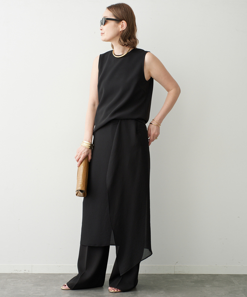 Deuxieme Classe(ドゥーズィエムクラス)の「*トリアセジョーゼット ノースリーブプルオーバー(シャツ/ブラウス・レディース・ホワイト/ブラック・FREE)」の15枚目の写真