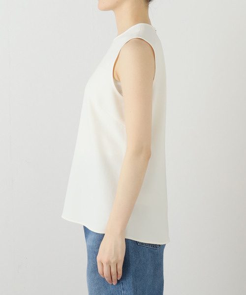 Deuxieme Classe(ドゥーズィエムクラス)の「*トリアセジョーゼット ノースリーブプルオーバー(シャツ/ブラウス・レディース・ホワイト/ブラック・FREE)」の22枚目の写真