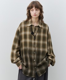 AIVER（アイバー）の「AIVER　スプレー加工オンブレチェックシャツ（シャツ/ブラウス）」