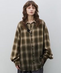 AIVER（アイバー）の「AIVER　スプレー加工オンブレチェックシャツ（シャツ/ブラウス）」