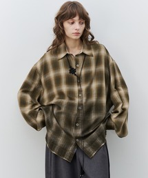 AIVER（アイバー）の「AIVER　スプレー加工オンブレチェックシャツ（シャツ/ブラウス）」