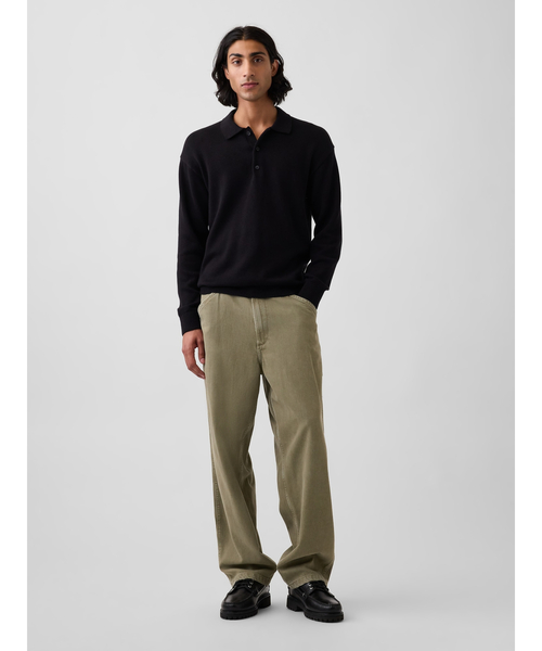 GAP(ギャップ)の「リラックスフィット ポロセーター(ニット/セーター・メンズ・ブラック/グレー/ブラウン/その他5・L/M/XS/S/XL)」の7枚目の写真
