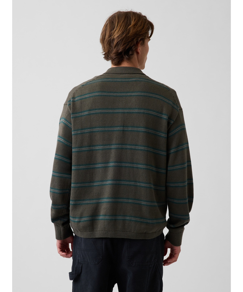 GAP(ギャップ)の「リラックスフィット ポロセーター(ニット/セーター・メンズ・ブラック/グレー/ブラウン/その他5・L/M/XS/S/XL)」の9枚目の写真