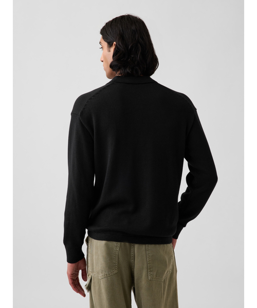 GAP(ギャップ)の「リラックスフィット ポロセーター(ニット/セーター・メンズ・ブラック/グレー/ブラウン/その他5・L/M/XS/S/XL)」の10枚目の写真