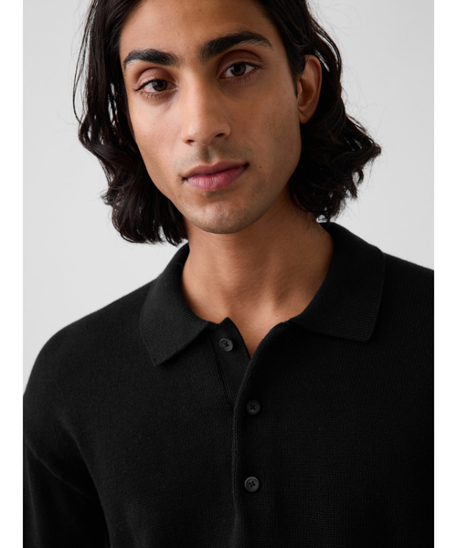 GAP(ギャップ)の「リラックスフィット ポロセーター(ニット/セーター・メンズ・ブラック/グレー/ブラウン/その他5・L/M/XS/S/XL)」の15枚目の写真