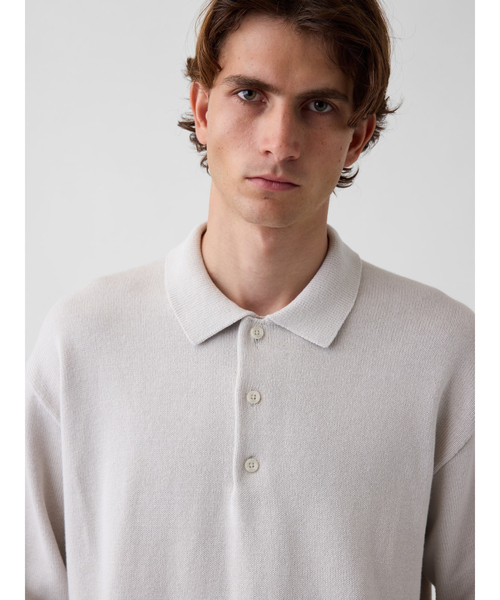 GAP(ギャップ)の「リラックスフィット ポロセーター(ニット/セーター・メンズ・ブラック/グレー/ブラウン/その他5・L/M/XS/S/XL)」の16枚目の写真