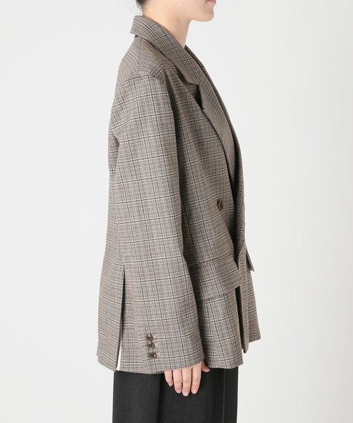 OUTDOOR PRODUCTS（アウトドアプロダクツ）の「ORDINARY CHECK DOUBLE JACKETセットアップ対応（テーラードジャケット・レディース・グレー・FREE）」の17枚目の写真