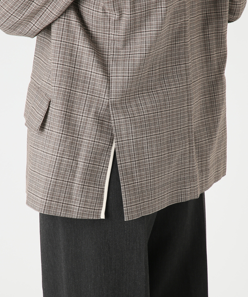 OUTDOOR PRODUCTS（アウトドアプロダクツ）の「ORDINARY CHECK DOUBLE JACKETセットアップ対応（テーラードジャケット・レディース・グレー・FREE）」の20枚目の写真