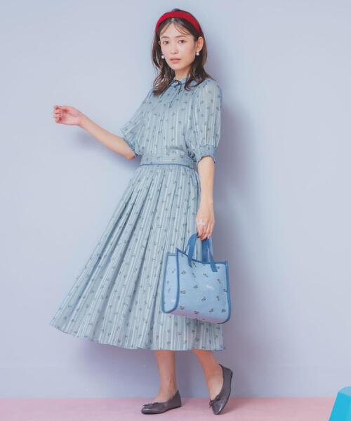 ITS'DEMO(イッツデモ)の「<Philly chocolateコラボ>花柄スカート(スカート・レディース・アイボリー/グリーン系・00)」の9枚目の写真