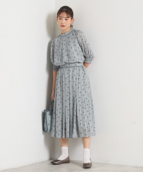 ITS'DEMO(イッツデモ)の「<Philly chocolateコラボ>花柄スカート(スカート・レディース・アイボリー/グリーン系・00)」の12枚目の写真
