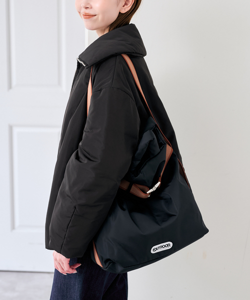 U by SPICK&SPAN（ユーバイスピックアンドスパン）の「撥水フロントジップパファージャケット（その他アウター・レディース・ベージュ/ブラック・FREE）」の20枚目の写真