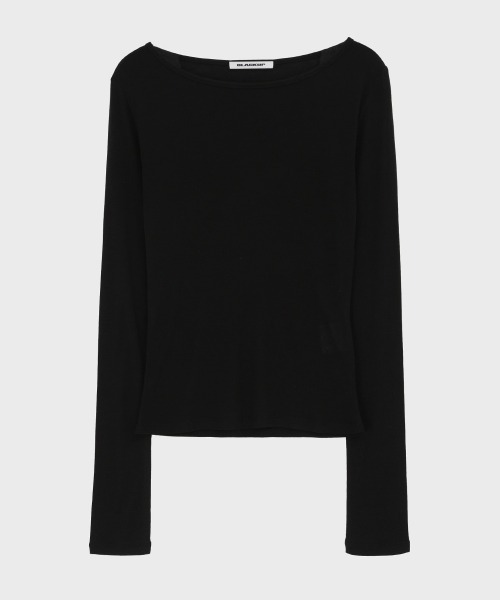 BLACKUP（ブラックアップ）の「[MADE] テンロウール混テンセルボートネック長袖Tシャツ（Tシャツ/カットソー・レディース・アイボリー/ピンク/ブラック/オリーブ/チャコール・FREE）」の19枚目の写真