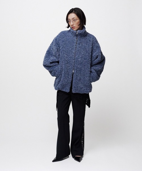 THINGS THAT MATTER(シングス ザット マター)の「【先行予約】IMITATION SHEEP FUR JACKET / イミテーションシープファージャケット(ダウンジャケット/コート・レディース・チャコールグレー/ブルー・FREE)」の22枚目の写真