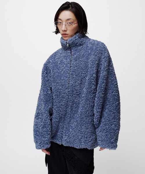 THINGS THAT MATTER(シングス ザット マター)の「【先行予約】IMITATION SHEEP FUR JACKET / イミテーションシープファージャケット(ダウンジャケット/コート・レディース・チャコールグレー/ブルー・FREE)」の19枚目の写真