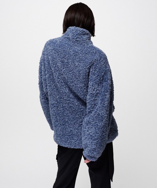THINGS THAT MATTER(シングス ザット マター)の「【先行予約】IMITATION SHEEP FUR JACKET / イミテーションシープファージャケット(ダウンジャケット/コート・レディース・チャコールグレー/ブルー・FREE)」の20枚目の写真