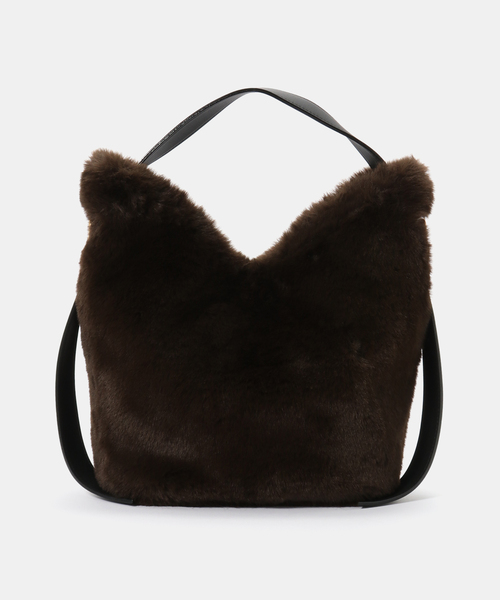 Spick & Span(スピックアンドスパン)の「VIOLAd’ORO / ヴィオラドーロ エコファーショルダー(ショルダーバッグ・レディース・ベージュ/ブラウン・FREE)」の6枚目の写真