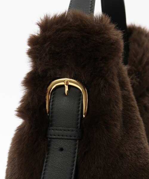 Spick & Span(スピックアンドスパン)の「VIOLAd’ORO / ヴィオラドーロ エコファーショルダー(ショルダーバッグ・レディース・ベージュ/ブラウン・FREE)」の15枚目の写真