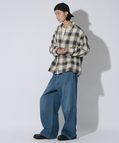 LAKOLE(ラコレ)の「ガーゼチェック長袖シャツ / 1057771(シャツ/ブラウス・メンズ・ブラウン/ホワイト・MEDIUM/LARGE)」の4枚目の写真