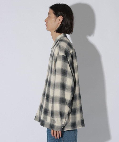 LAKOLE(ラコレ)の「ガーゼチェック長袖シャツ / 1057771(シャツ/ブラウス・メンズ・ブラウン/ホワイト・MEDIUM/LARGE)」の14枚目の写真