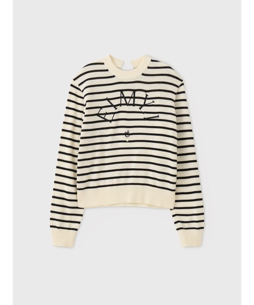 EIMY ISTOIRE(エイミーイストワール)の「EIMY LOGO KNIT TOPS(ニット/セーター・レディース・ホワイト系その他/ブラック/ホワイト/ドット/ピンク・FREE)」の7枚目の写真