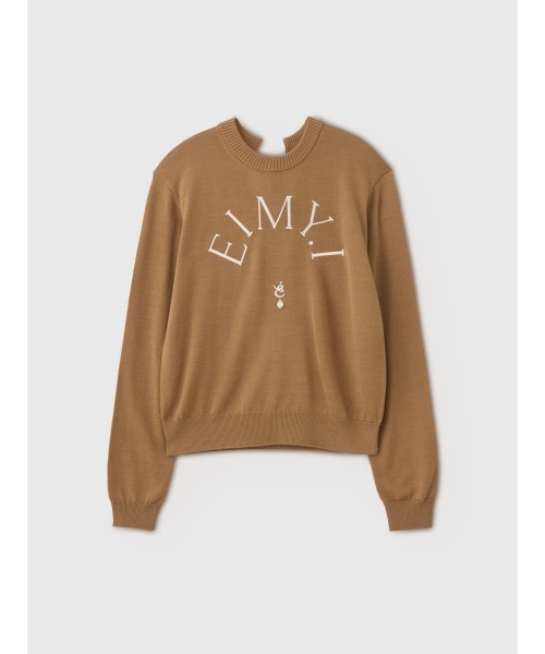 EIMY ISTOIRE(エイミーイストワール)の「EIMY LOGO KNIT TOPS(ニット/セーター・レディース・ホワイト系その他/ブラック/ホワイト/ドット/ピンク・FREE)」の9枚目の写真