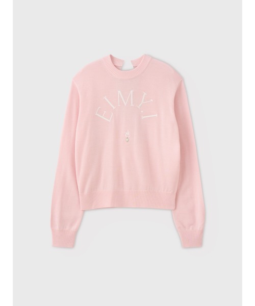 EIMY ISTOIRE(エイミーイストワール)の「EIMY LOGO KNIT TOPS(ニット/セーター・レディース・ホワイト系その他/ブラック/ホワイト/ドット/ピンク・FREE)」の10枚目の写真