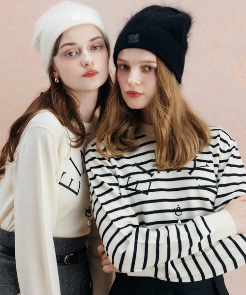 EIMY ISTOIRE(エイミーイストワール)の「EIMY LOGO KNIT TOPS(ニット/セーター・レディース・ホワイト系その他/ブラック/ホワイト/ドット/ピンク・FREE)」の19枚目の写真