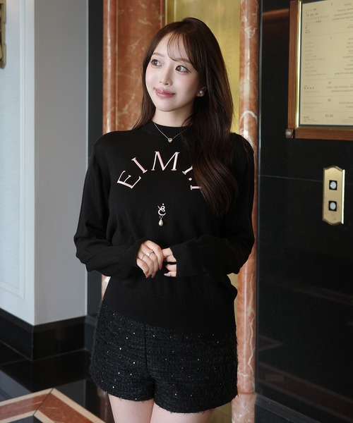 EIMY ISTOIRE（エイミーイストワール）の「EIMY LOGO KNIT TOPS