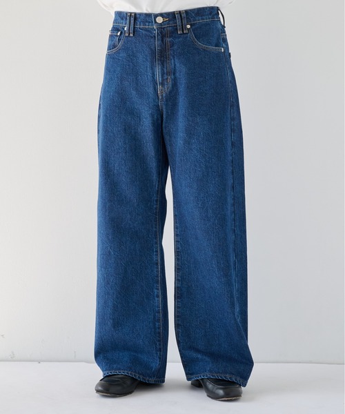 PUBLIC TOKYO（パブリックトウキョウ）の「【2026秋新作】 PUBLIC DENIM WIDE（デニムパンツ・メンズ・ブルー/ブラック/ダークインディゴブルー・1/2/3）」の4枚目の写真