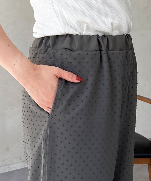 un dix cors（アンディコール）の「シアードットパンツ（その他パンツ・レディース・ブラウン/チャコールグレー/ブラック・FREE）」の14枚目の写真