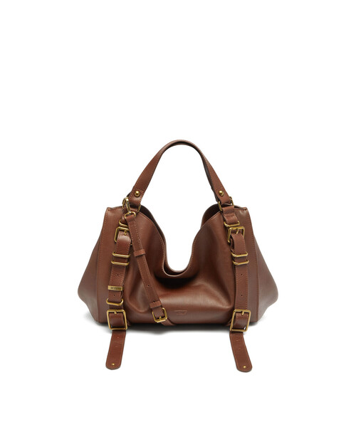 DIESEL(ディーゼル)の「ユニセックス トートバッグ D-ONE TOPHANDLE M(トートバッグ・レディース・ブラウン・UNI)」の1枚目の写真