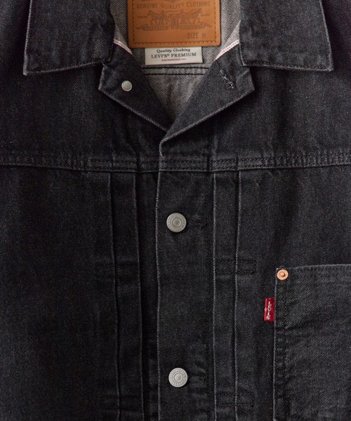 Levi's(リーバイス)の「LEVI'S/ TYPE I TRUCKER / 007X800000,A31740030LEVI'S/ TYPE I TRUCKER / 007X800000,A31740030 秋服 冬服(デニムジャケット・メンズ・ブラック・M)」の4枚目の写真