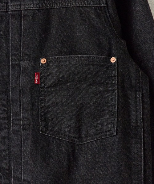 Levi's(リーバイス)の「LEVI'S/ TYPE I TRUCKER / 007X800000,A31740030LEVI'S/ TYPE I TRUCKER / 007X800000,A31740030 秋服 冬服(デニムジャケット・メンズ・ブラック・M)」の5枚目の写真