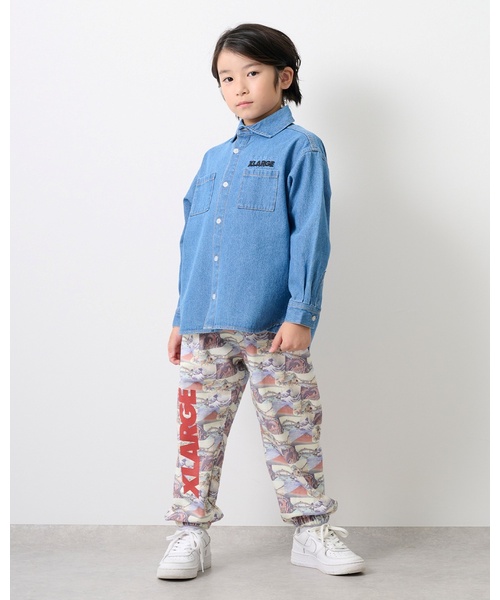 XLARGE KIDS(エクストララージキッズ)の「OG ワークシャツ(シャツ/ブラウス・キッズ・ブラウン/ライトブルー・110cm/90cm/140cm/120cm/130cm/100cm)」の12枚目の写真